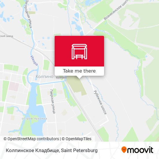Колпинское Кладбище map