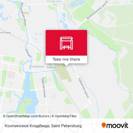 Колпинское Кладбище map