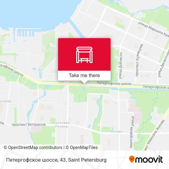 Петергофское шоссе, 43 map
