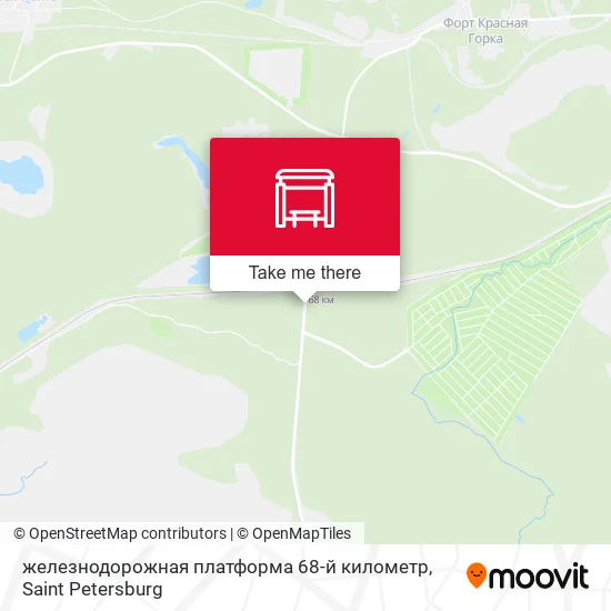 железнодорожная платформа 68-й километр map