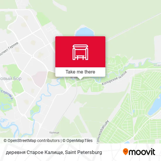 деревня Старое Калище map