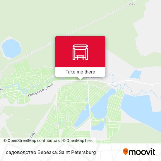 садоводство Берёзка map