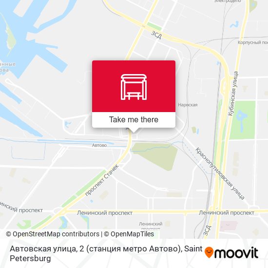 Автовская улица, 2 (станция метро Автово) map