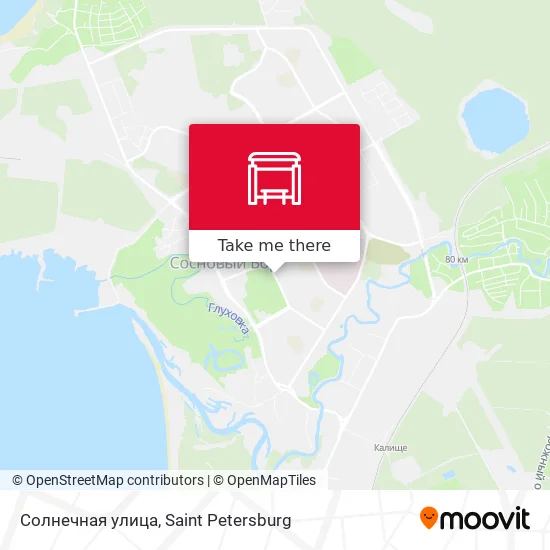 Солнечная улица map
