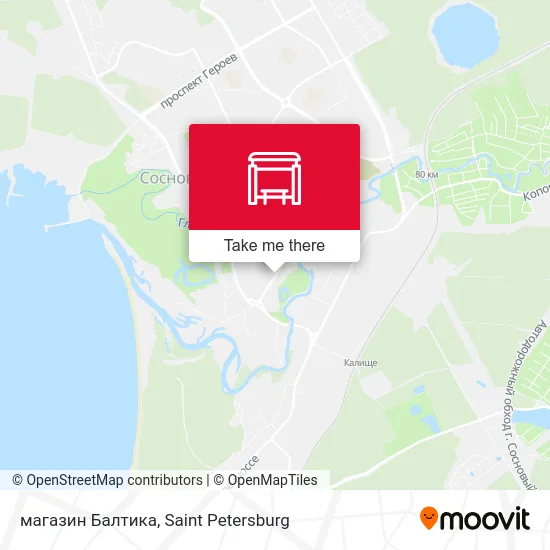 магазин Балтика map