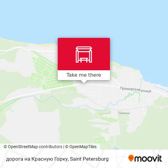 дорога на Красную Горку map