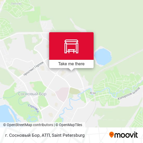 г. Сосновый Бор, АТП map