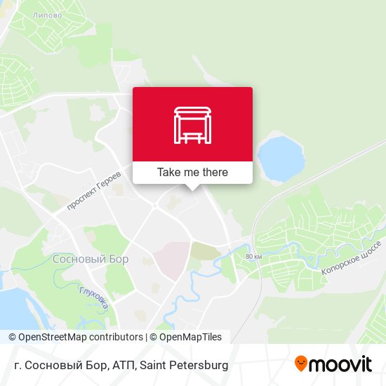 г. Сосновый Бор, АТП map