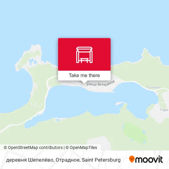 деревня Шепелёво, Отрадное map