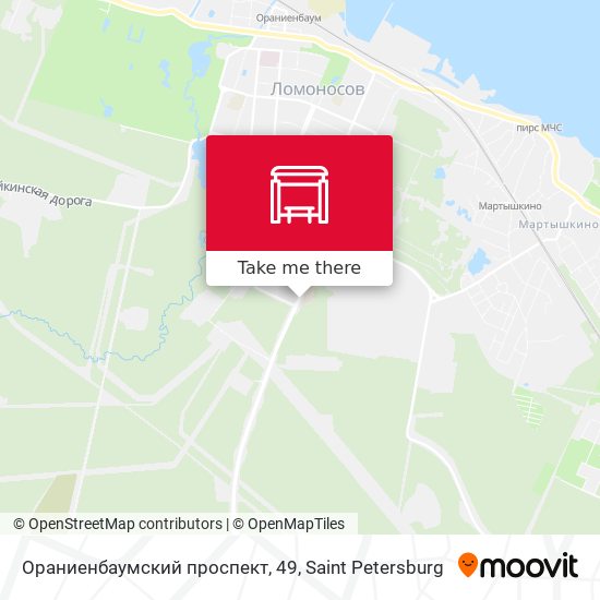 Ораниенбаумский проспект, 49 map