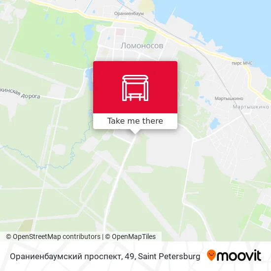 Ораниенбаумский проспект, 49 map