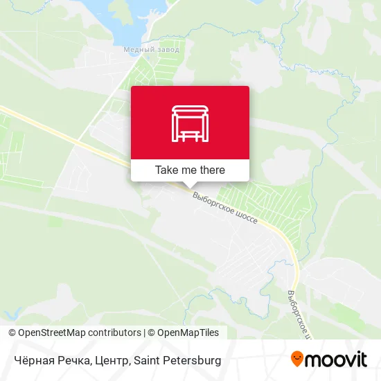 Чёрная Речка, Центр map