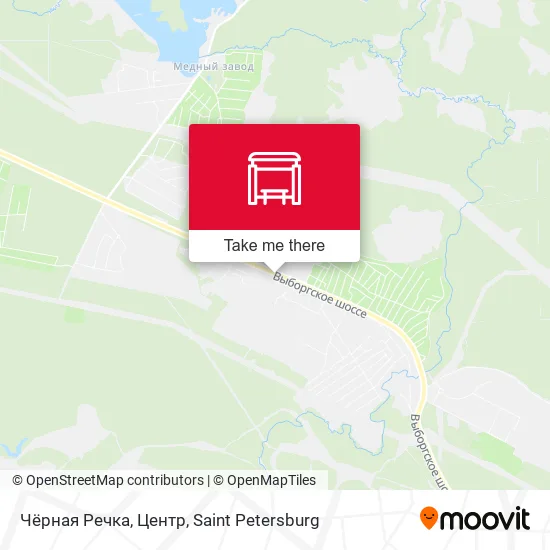 Чёрная Речка, Центр map