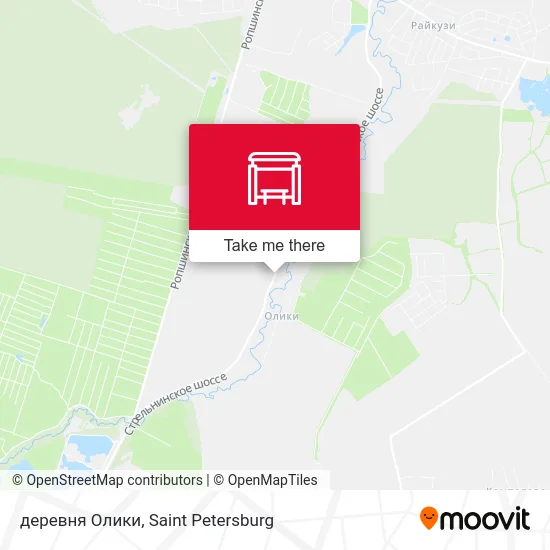 деревня Олики map