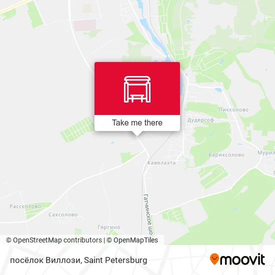 посёлок Виллози map