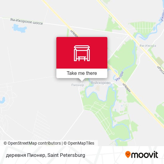 деревня Пионер map