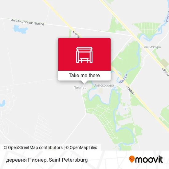 деревня Пионер map