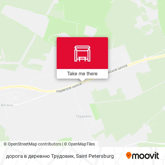 дорога в деревню Трудовик map