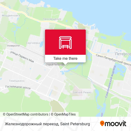 Железнодорожный переезд map