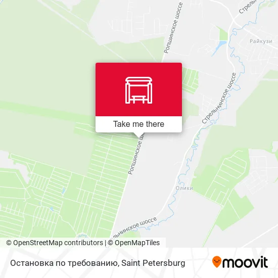 Остановка по требованию map