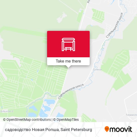 садоводство Новая Ропша map