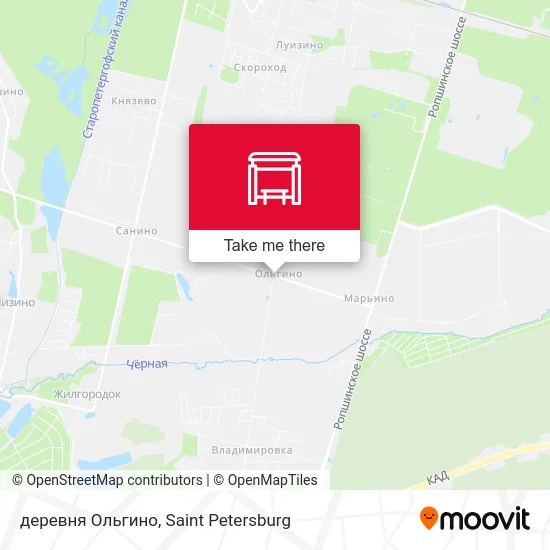 деревня Ольгино map