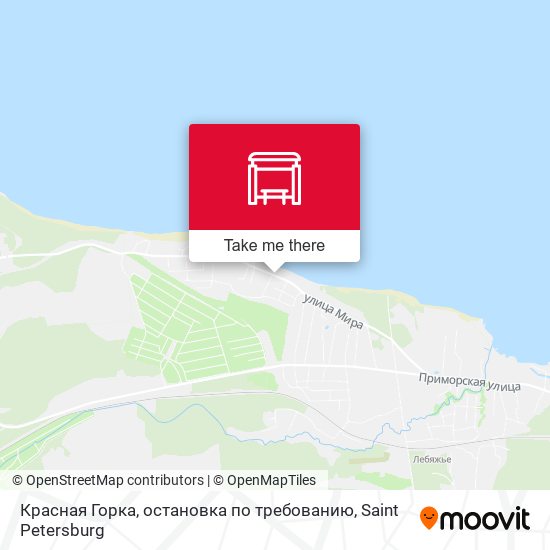 Красная Горка, остановка по требованию map