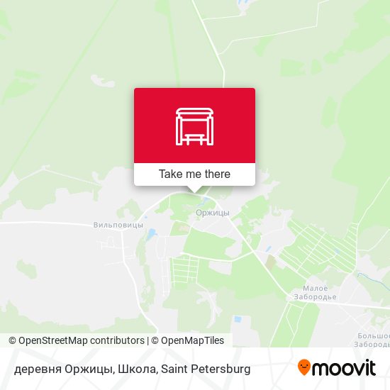 деревня Оржицы, Школа map
