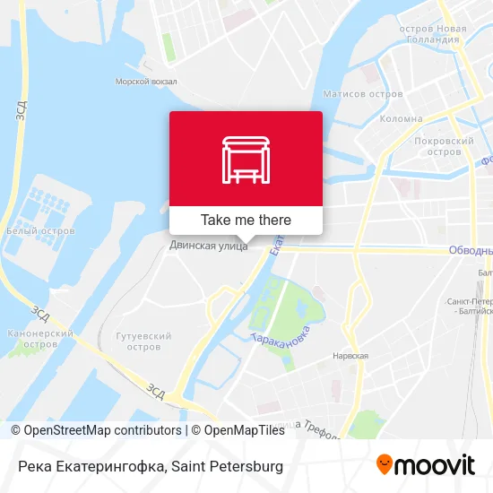 Река Екатерингофка map