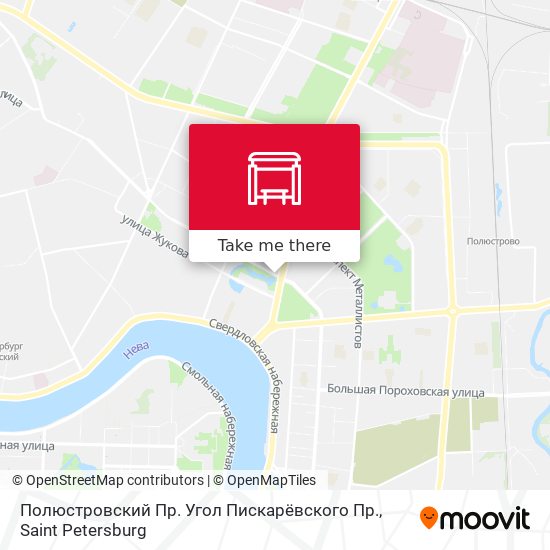 Полюстровский Пр. Угол Пискарёвского Пр. map