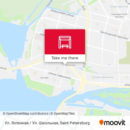 Ул. Яхтенная / Ул. Школьная map