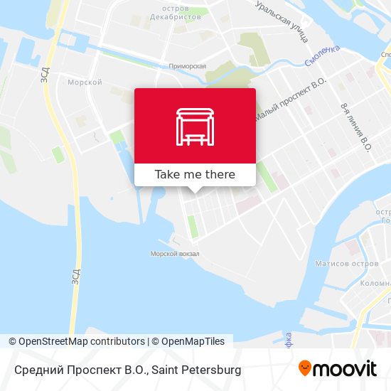 Средний Проспект В.О. map