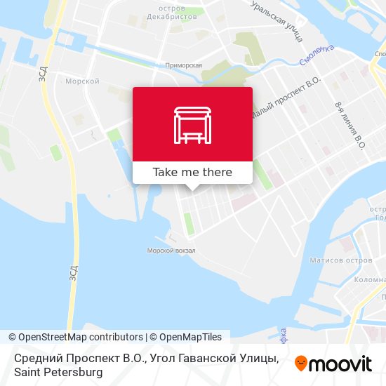 Средний Проспект В.О., Угол Гаванской Улицы map