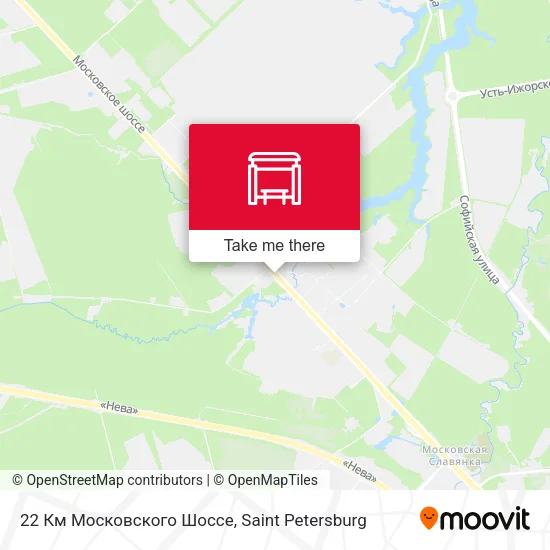 22 Км Московского Шоссе map