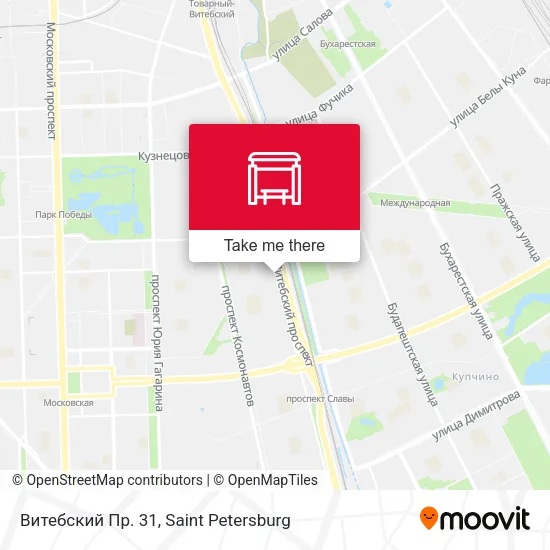 Витебский Пр. 31 map