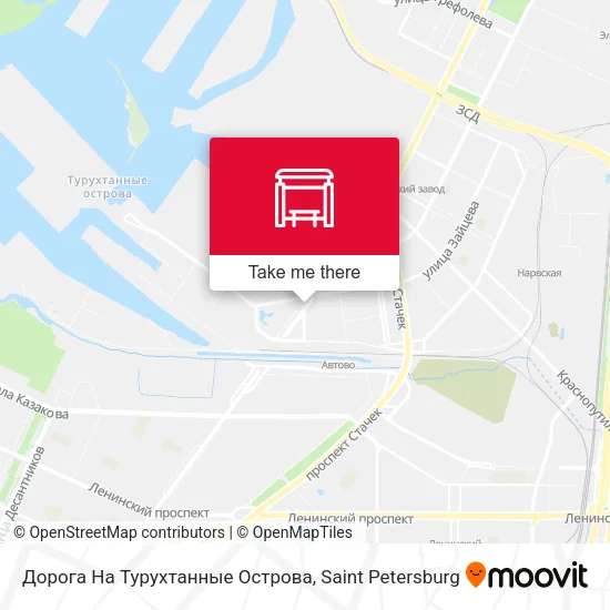 Дорога На Турухтанные Острова map