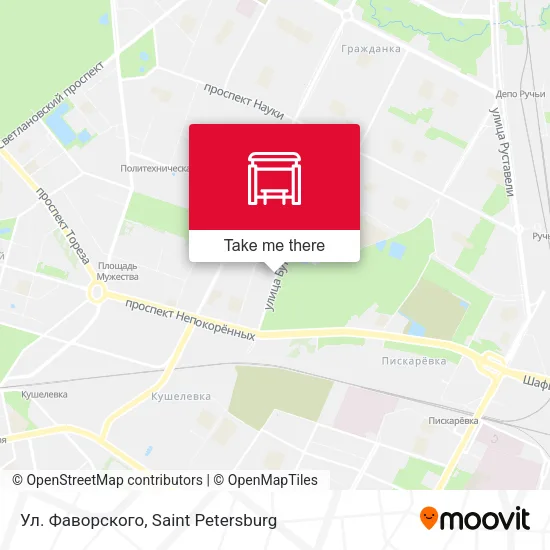 Ул. Фаворского map