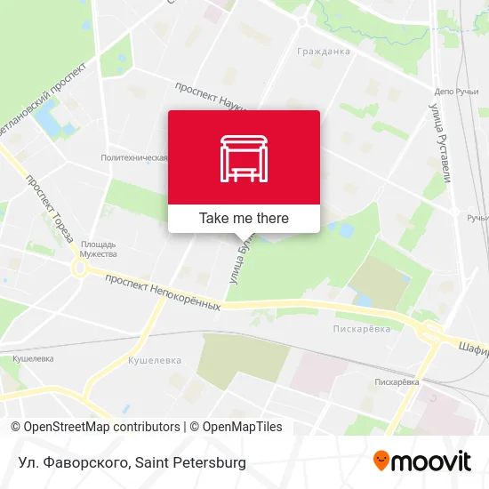 Ул. Фаворского map