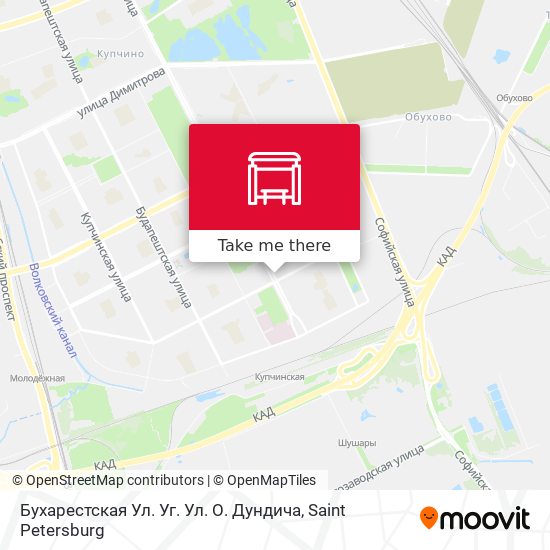 Бухарестская Ул. Уг. Ул. О. Дундича map