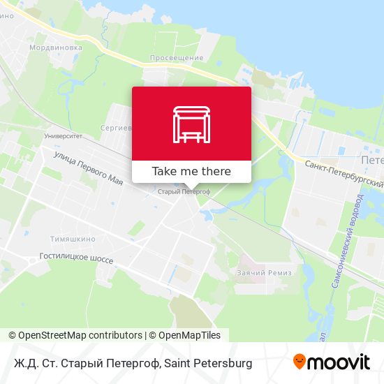 Ж.Д. Ст. Старый Петергоф map