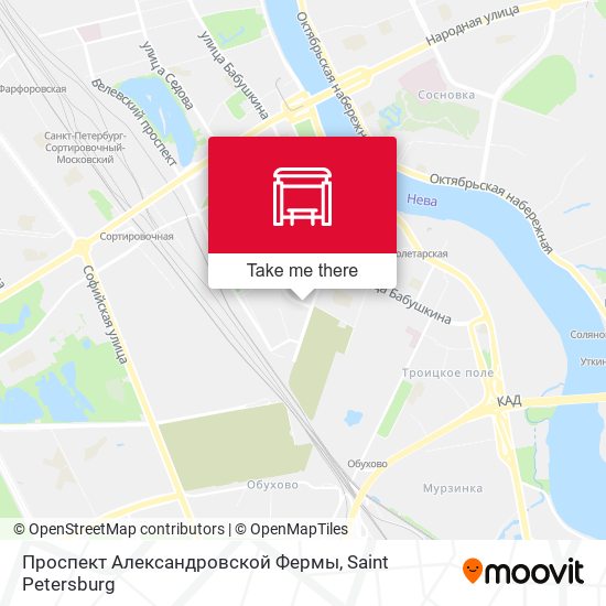 Проспект Александровской Фермы map