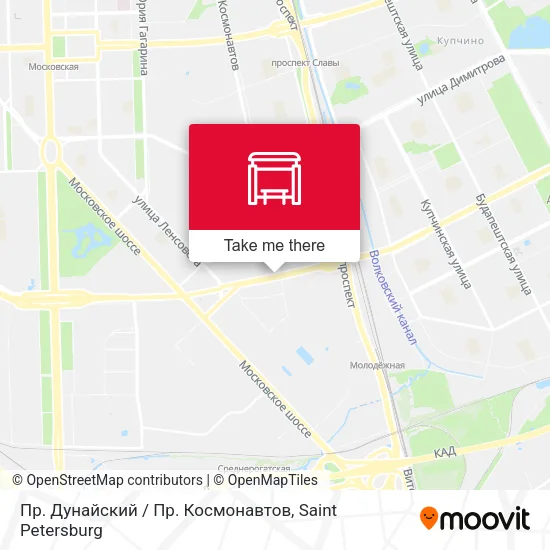Пр. Дунайский / Пр. Космонавтов map