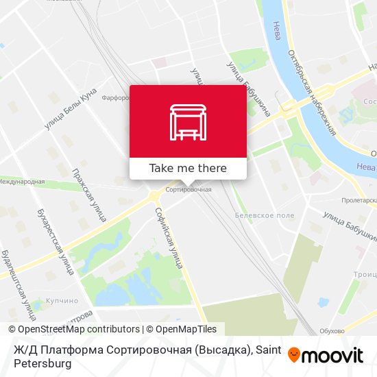 Ж / Д Платформа Сортировочная (Высадка) map