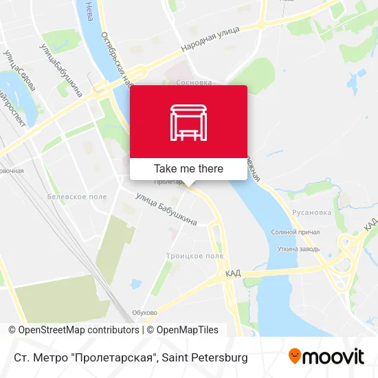 Ст. Метро "Пролетарская" map