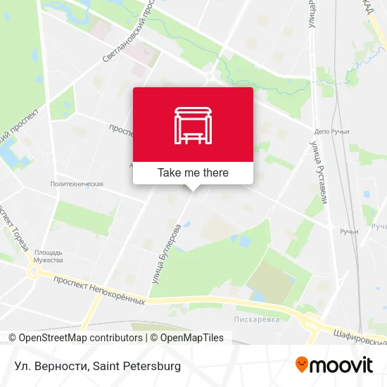 Ул. Верности map