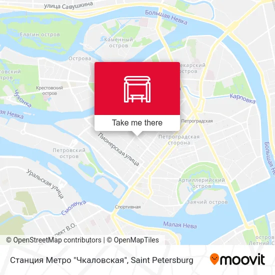 Станция Метро "Чкаловская" map