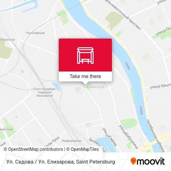 Ул. Седова / Ул. Елизарова map