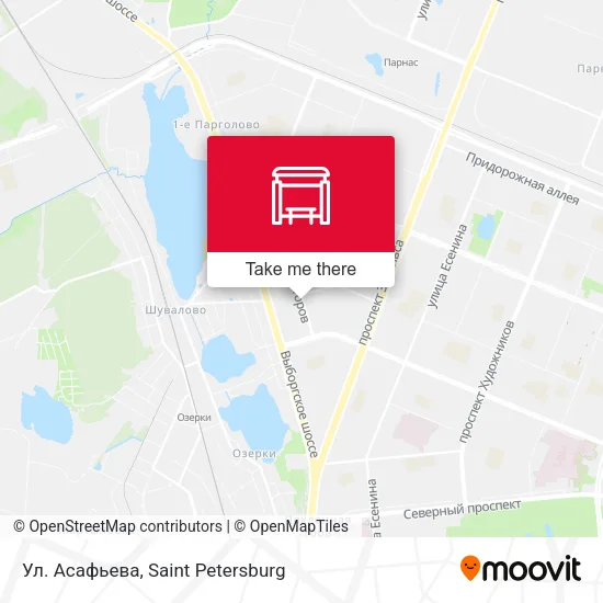 Ул. Асафьева map