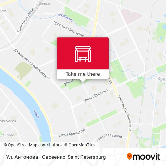 Ул. Антонова - Овсеенко map