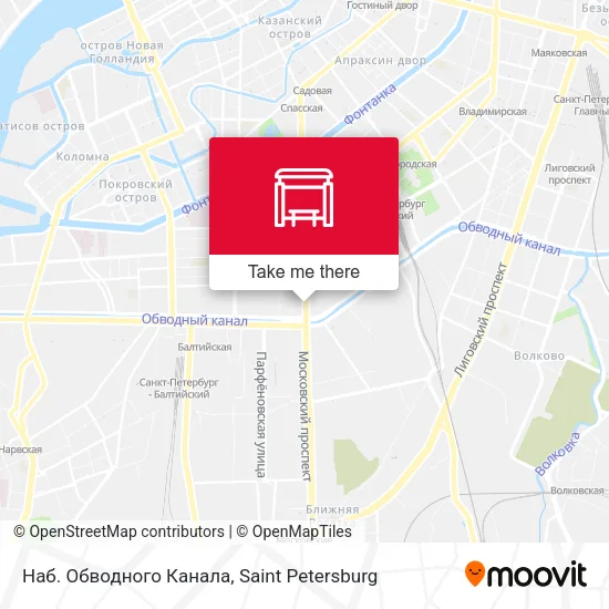 Наб. Обводного Канала map